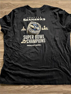 Nike Seattle Seahawks Super Bowl XLVIII Champions T-Shirt Black